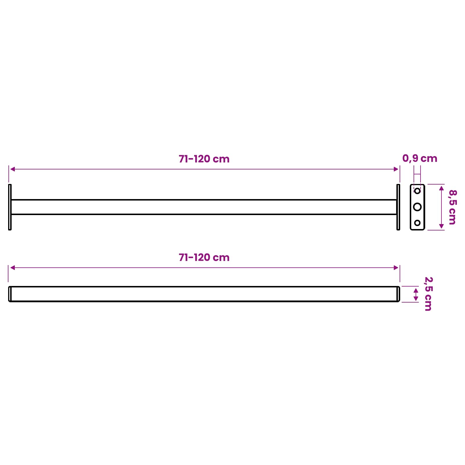 Verstellbarer Fenster-Sicherheitsbalken 6 pcs Silber Stahl