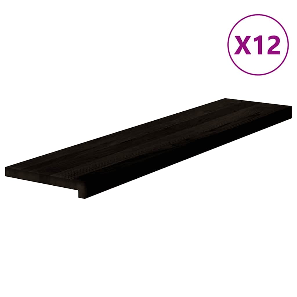 Treppenstufen 4 Stk. Unbehandelt 70x25x2 cm Massivholz Eiche