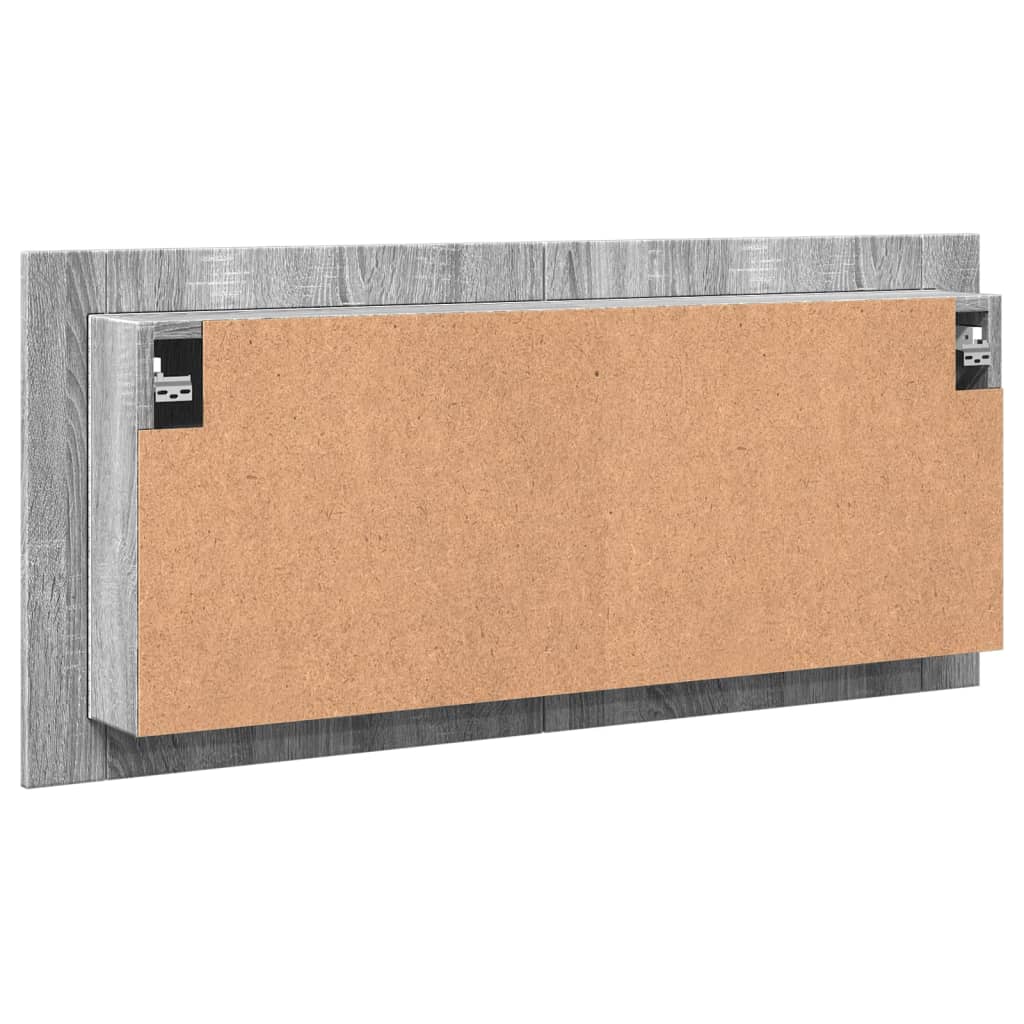 LED-Bad-Spiegelschrank Weiß 100x12x45 cm Acryl