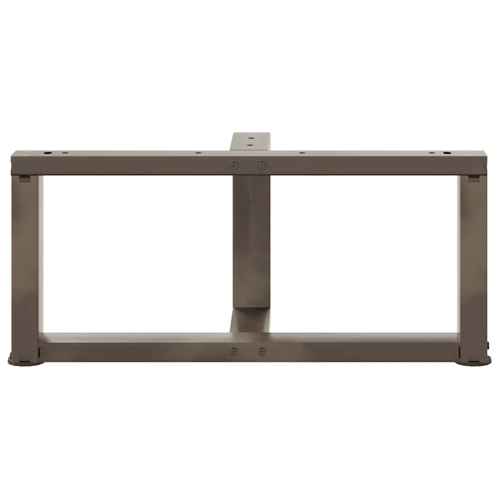 Couchtischbeine T-Form 2 Stk. Schwarz 30x25x(30-31) cm Stahl