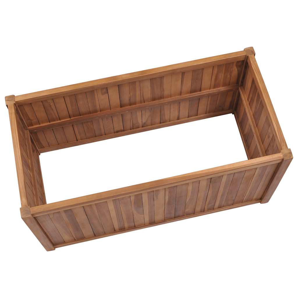 Hochbeet 150x30x25 cm Massivholz Teak