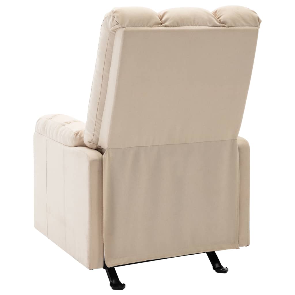 Massagesessel Hellgrau Stoff