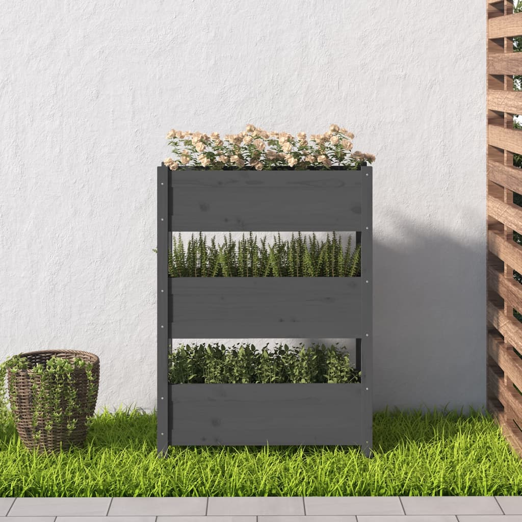 Pflanzkübel 112x25x104,5 cm Massivholz Kiefer