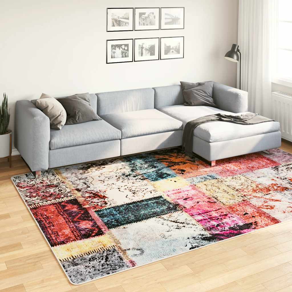 Teppich Waschbar Mehrfarbig 160x230 cm