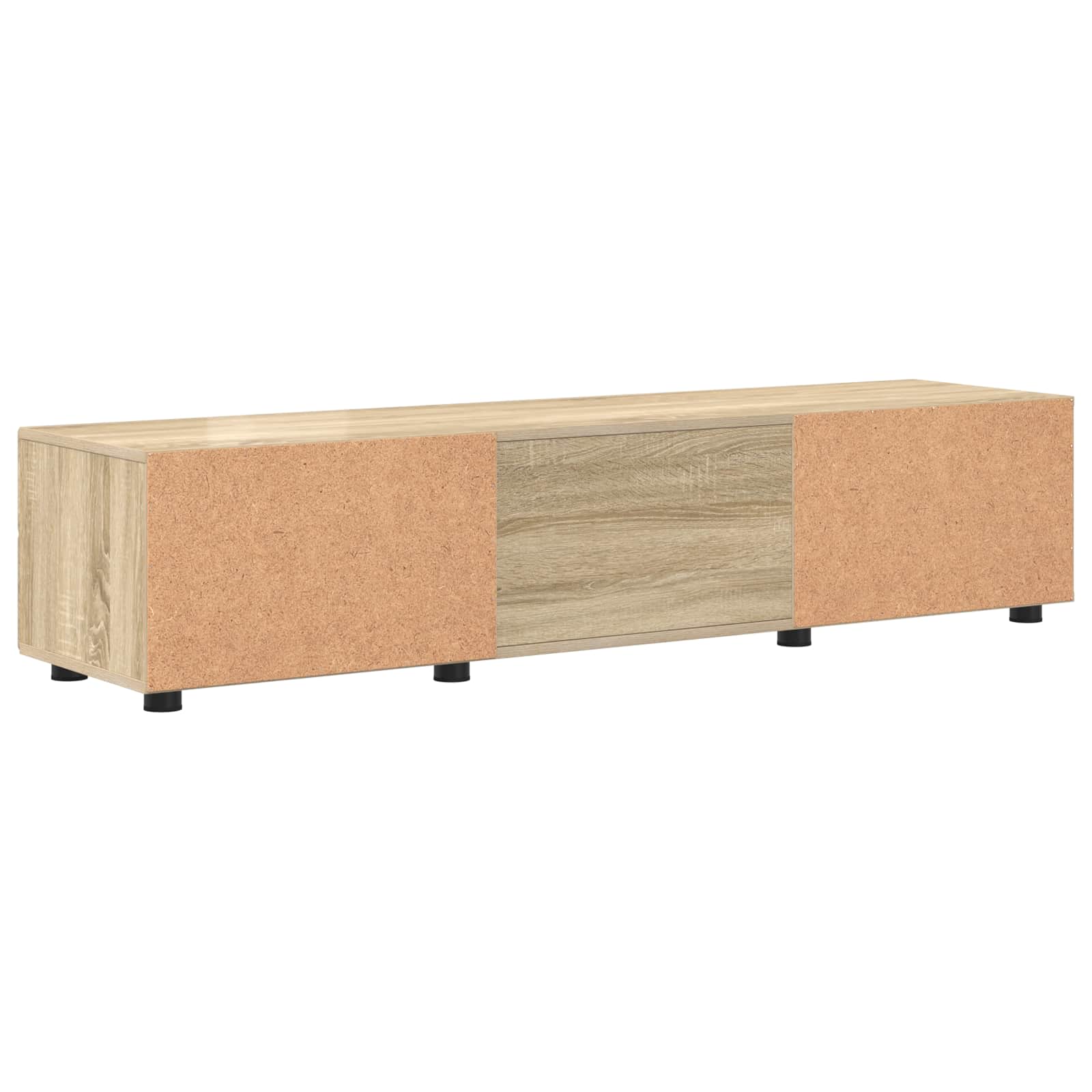 Highboard mit Regal FLORIN Weiß 60 x 35 x 182 cm Holzwerkstoff