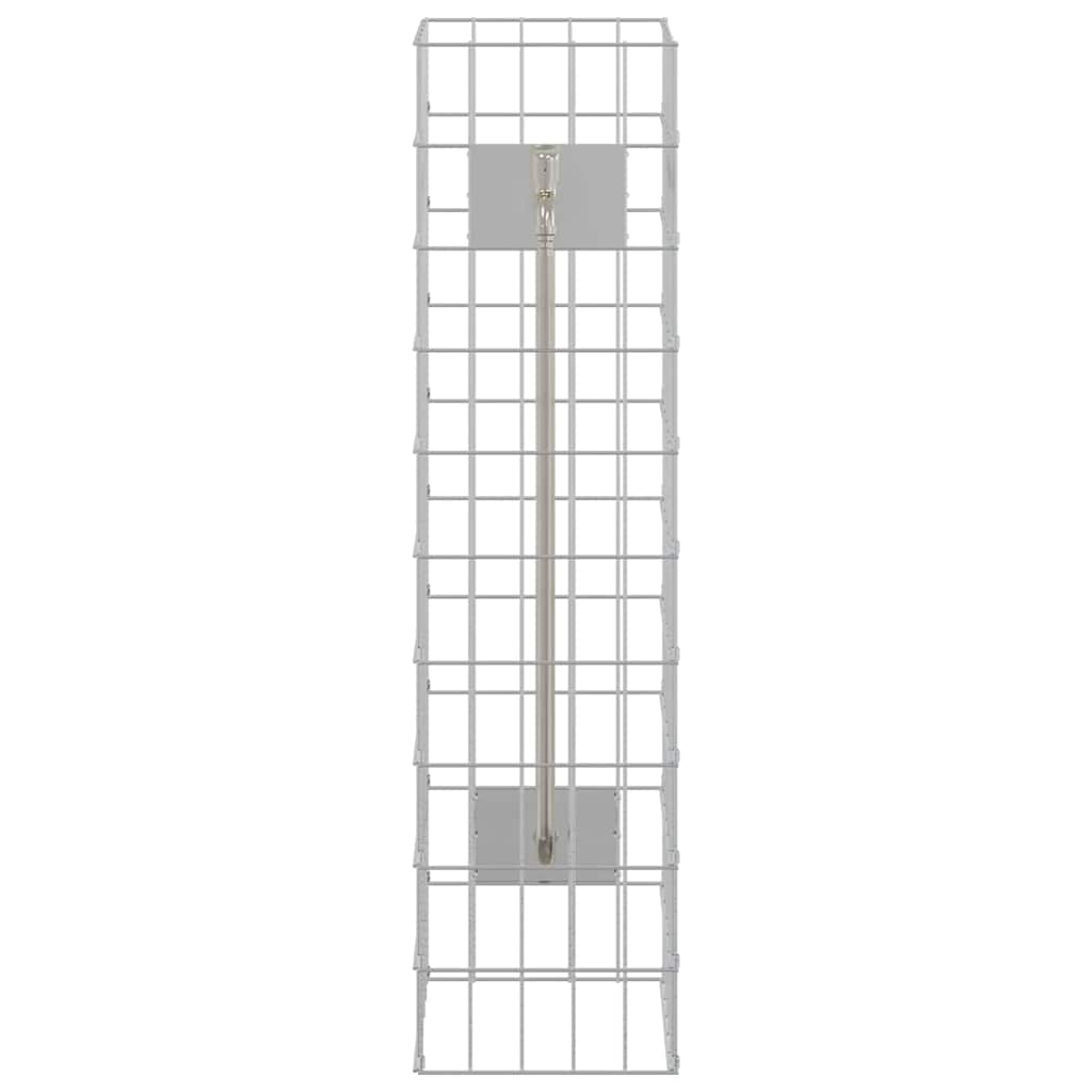 Gabionen Wasserhahn Silber 26 x 25 x 50 cm Edelstahl