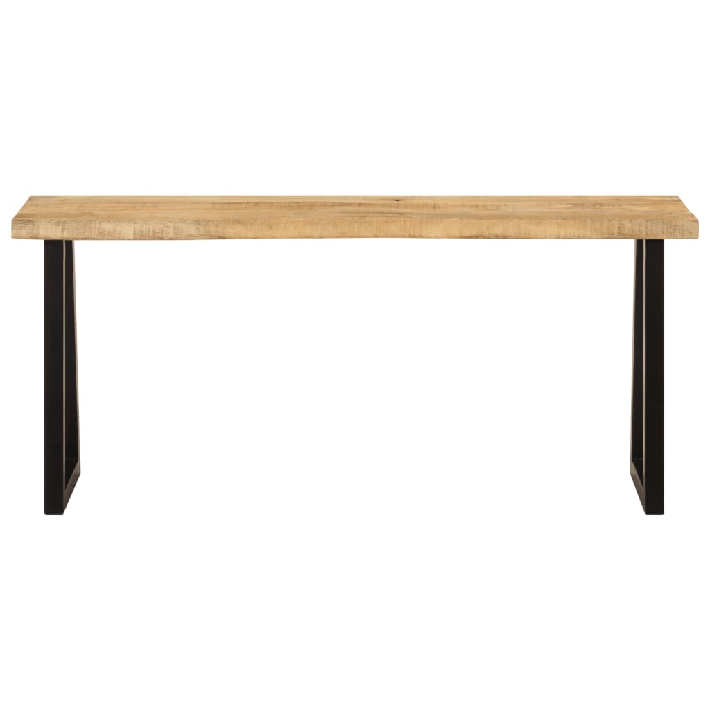 Bank Baumkante 105 cm Massivholz Akazie