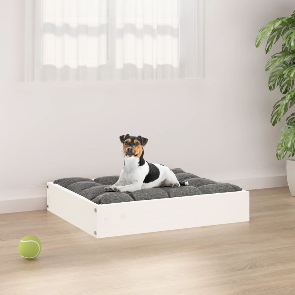 Hundebett 51,5x44x9 cm Massivholz Kiefer