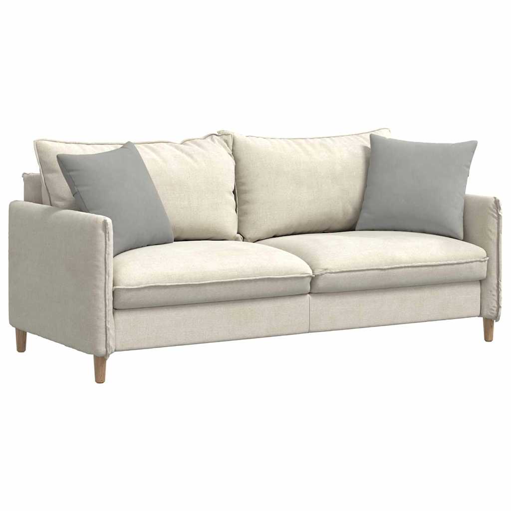 Sofakissen 2 Stück Taupe 50 x 30 cm Stoff