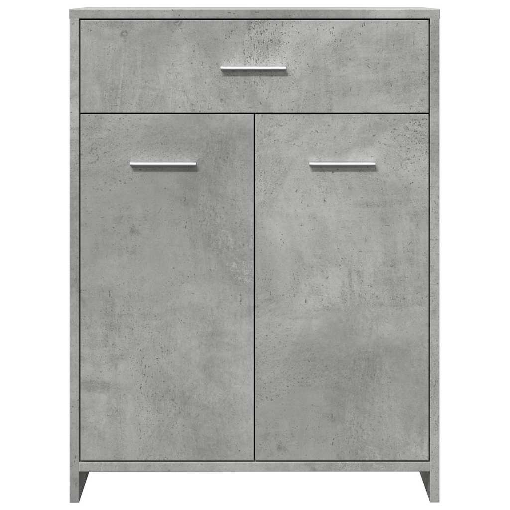 Badezimmerschrank Weiß 60x33x80 cm Holzwerkstoff