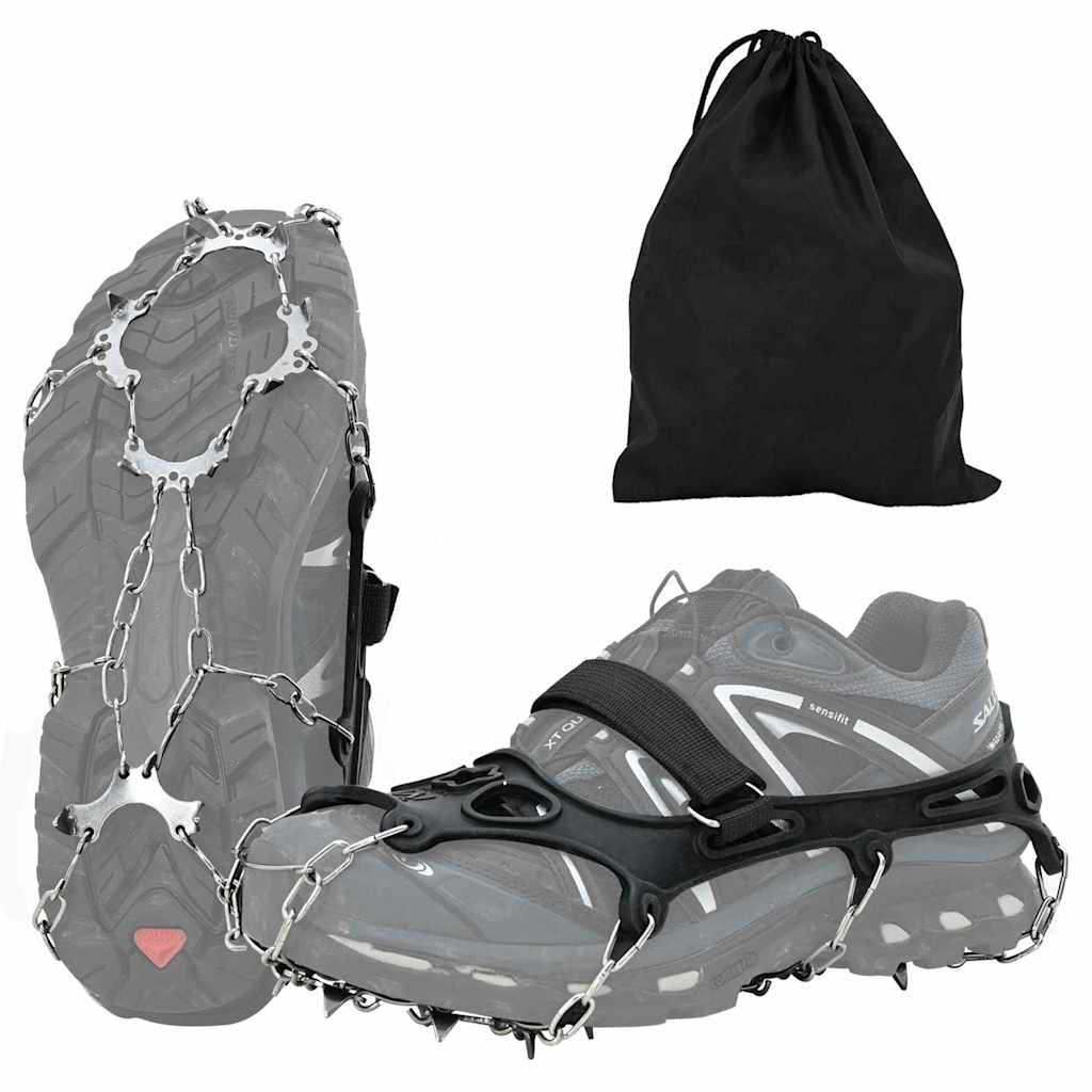 Eiskrallen für Schuhe mit 10 Spikes Orange S