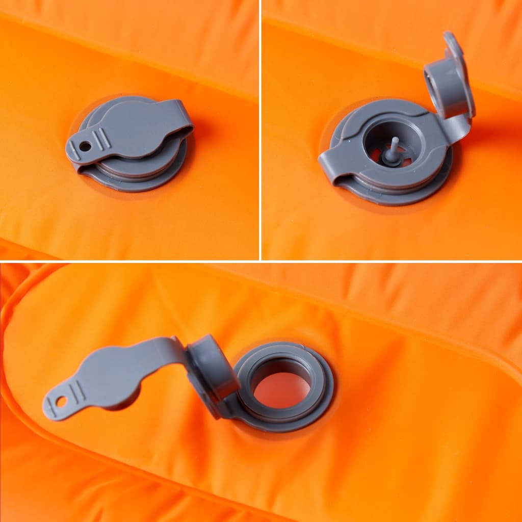 Selbstaufblasende Isomatte mit Kissen Grau