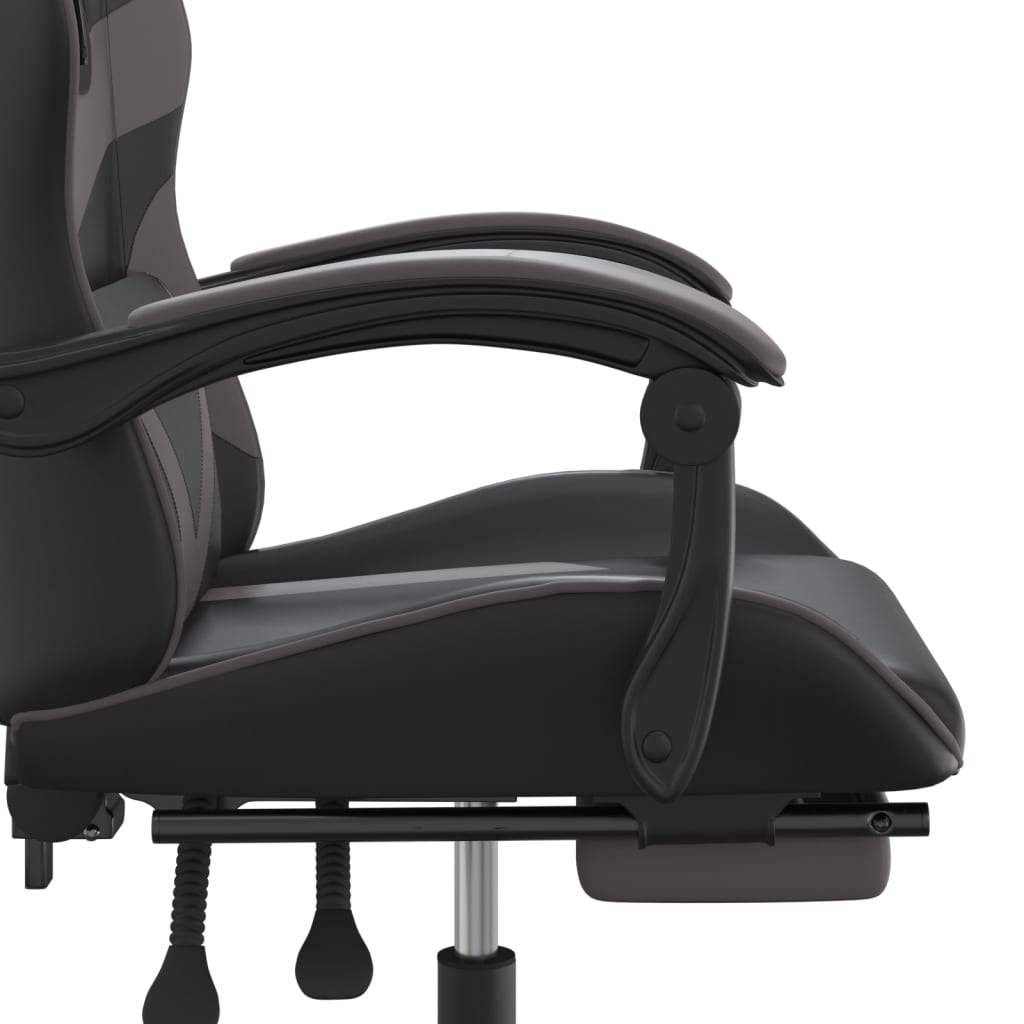 Gaming-Stuhl Drehbar Schwarz und Rot Kunstleder