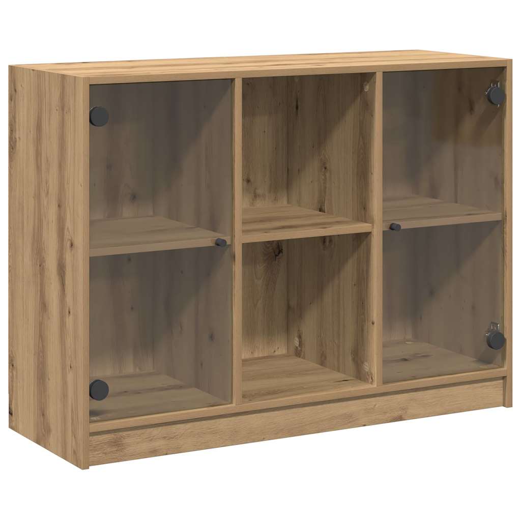 Bücherschrank mit Türen Weiß 204x37x75 cm Holzwerkstoff