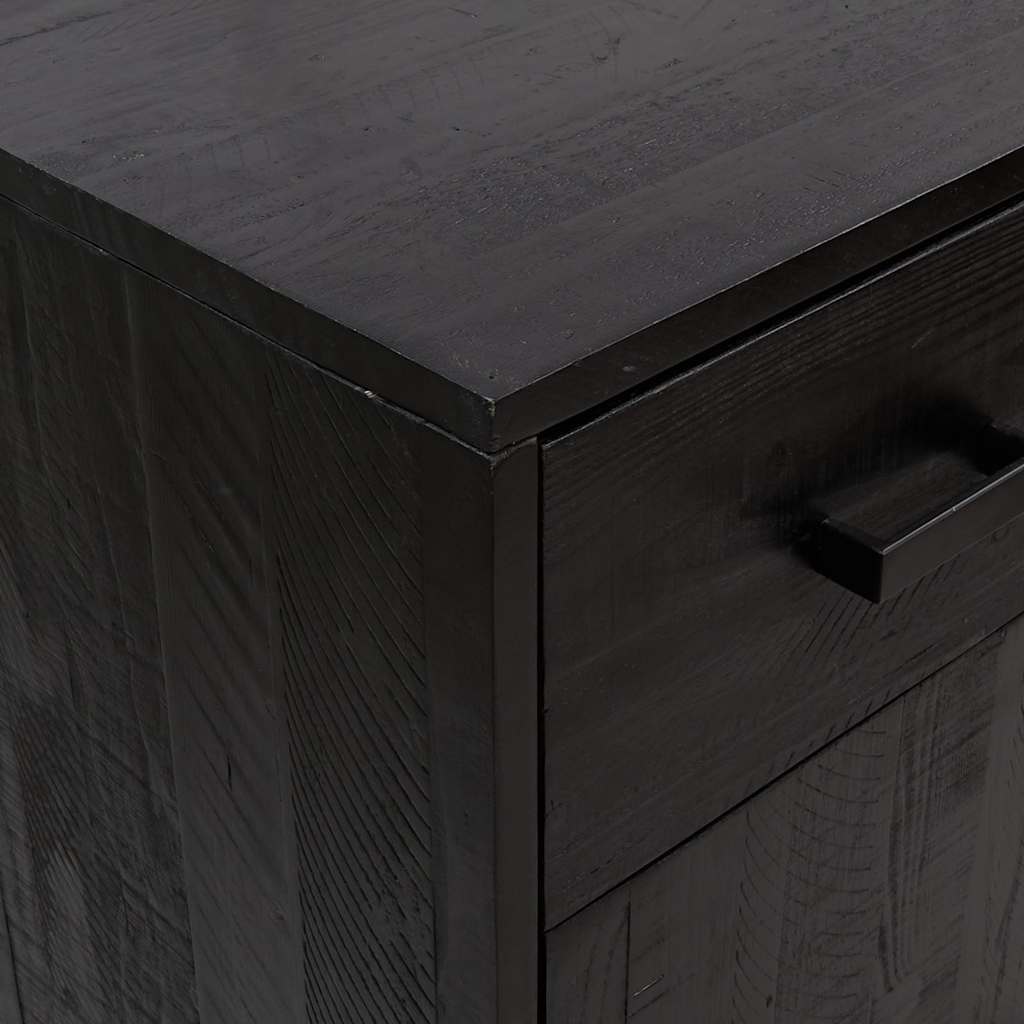 Schuhschrank 75x40x110 cm Massivholz Kiefer