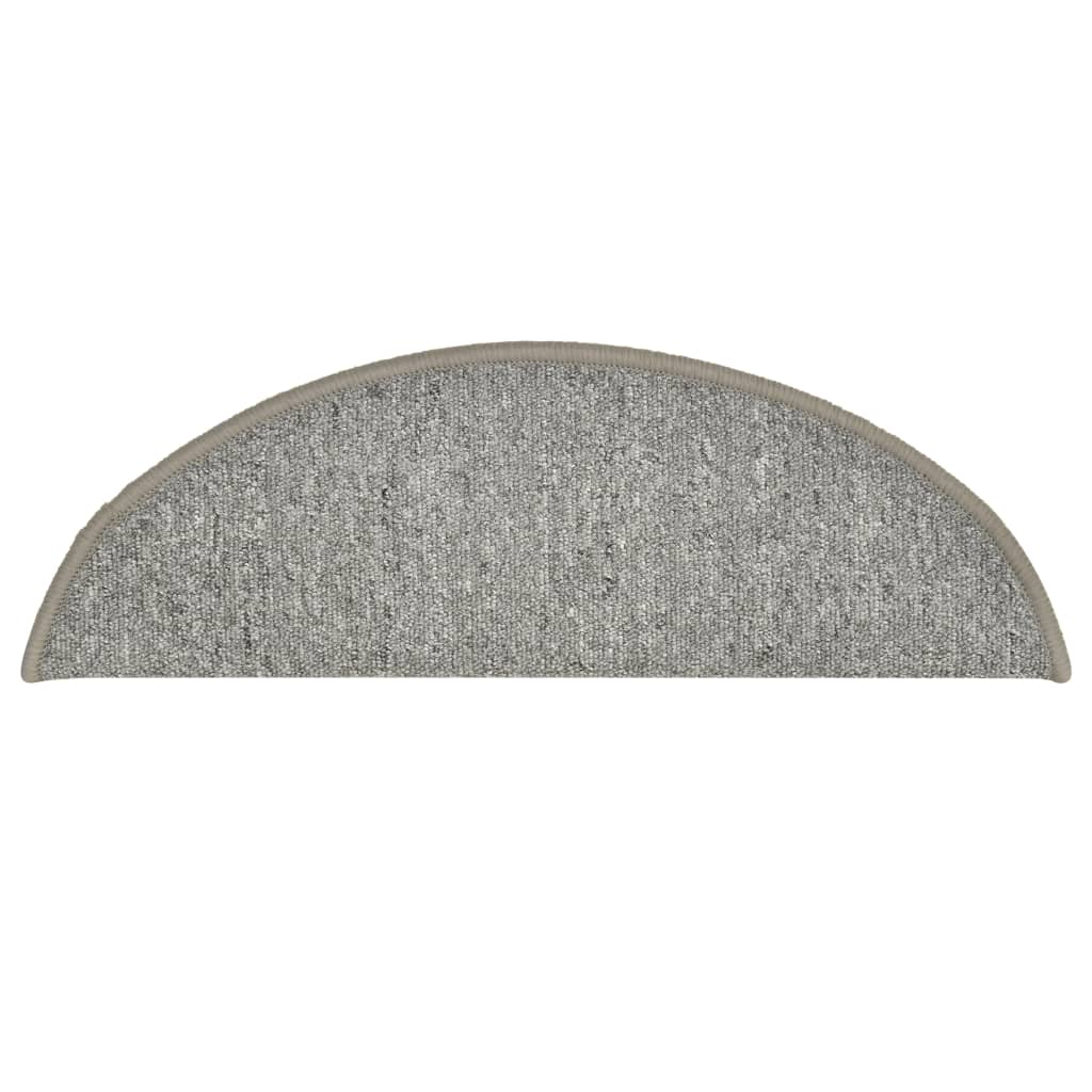 Stufenmatten 15 Stk. 56x17x3 cm Anthrazit Halbrund