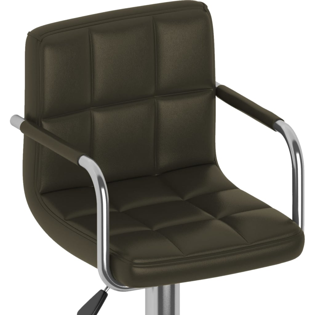 Barhocker 2 Stk. Rot Kunstleder