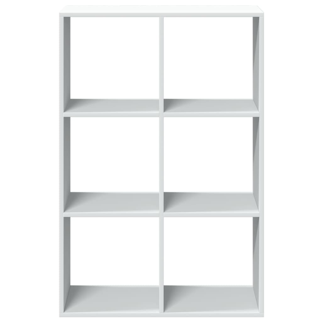 Bücherregal Weiß 137,5x29x137,5 cm Holzwerkstoff