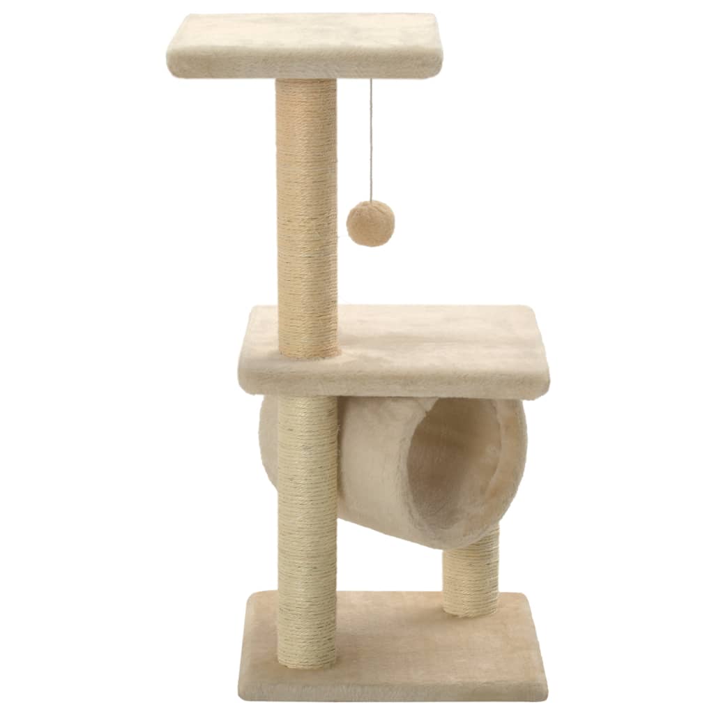 Katzen-Kratzbaum Sisal 65 cm Grau