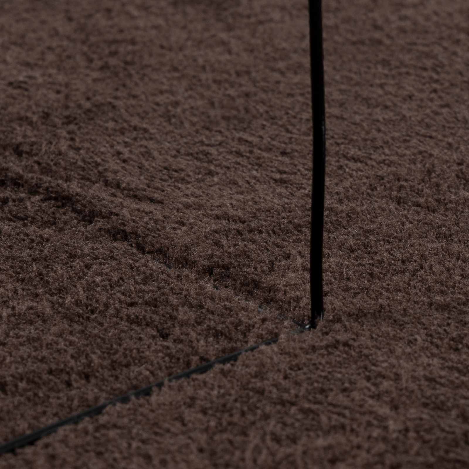 Teppich HUARTE Kurzflor Weich und Waschbar Anthrazit 60x110 cm