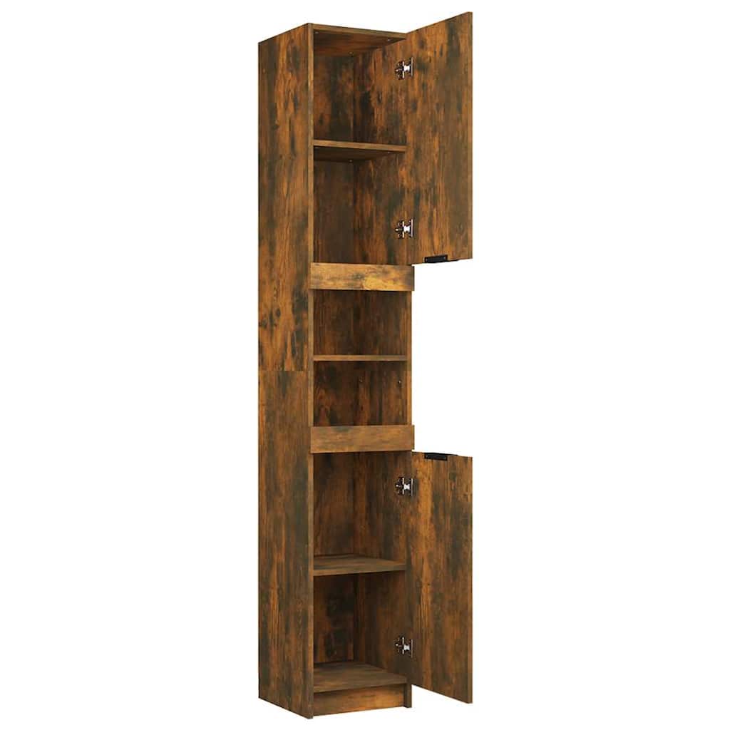 Badschrank Weiß 32x34x188,5 cm Holzwerkstoff