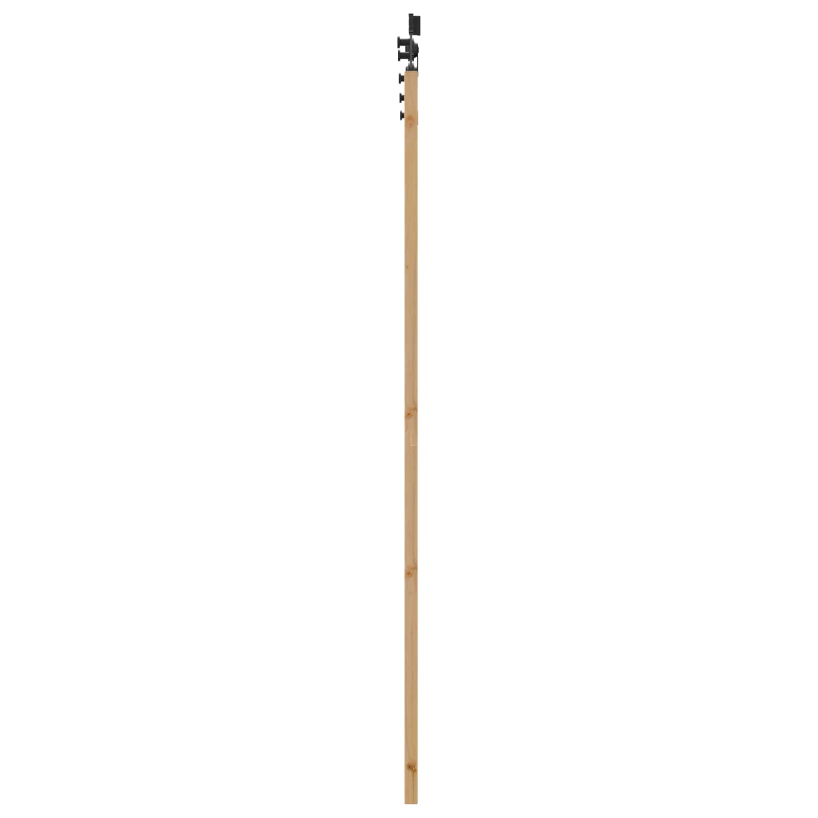 Schiebetür Natürlich und Schwarz 61 x 198,5 cm