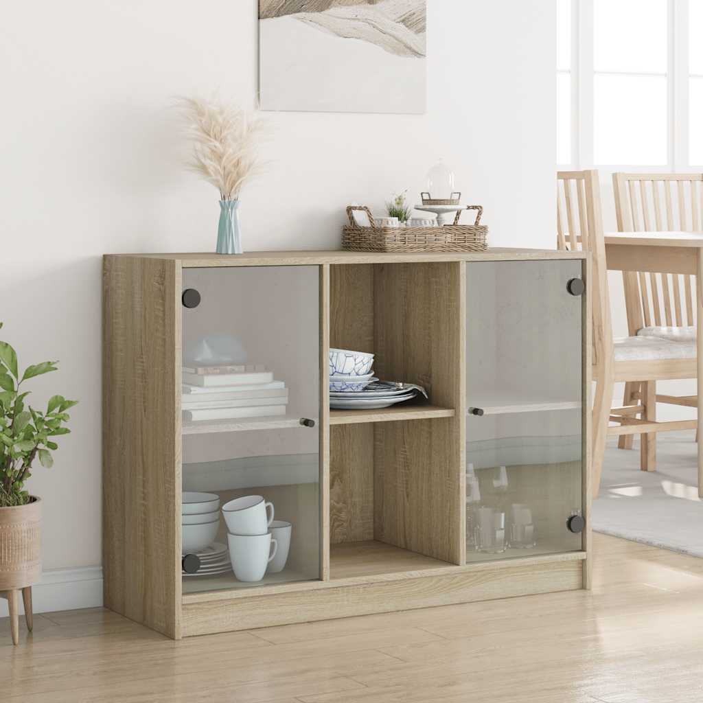 Bücherschrank mit Türen Weiß 204x37x75 cm Holzwerkstoff