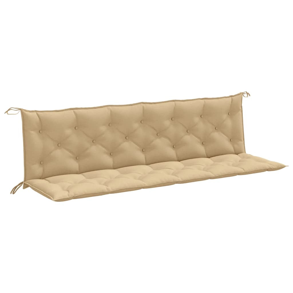 Gartenbank-Auflagen 2 Stk. Melange Anthrazit 100x50x7 cm Stoff