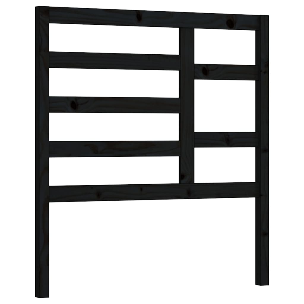 Bett-Kopfteil Grau 81x4x104 cm Massivholz Kiefer