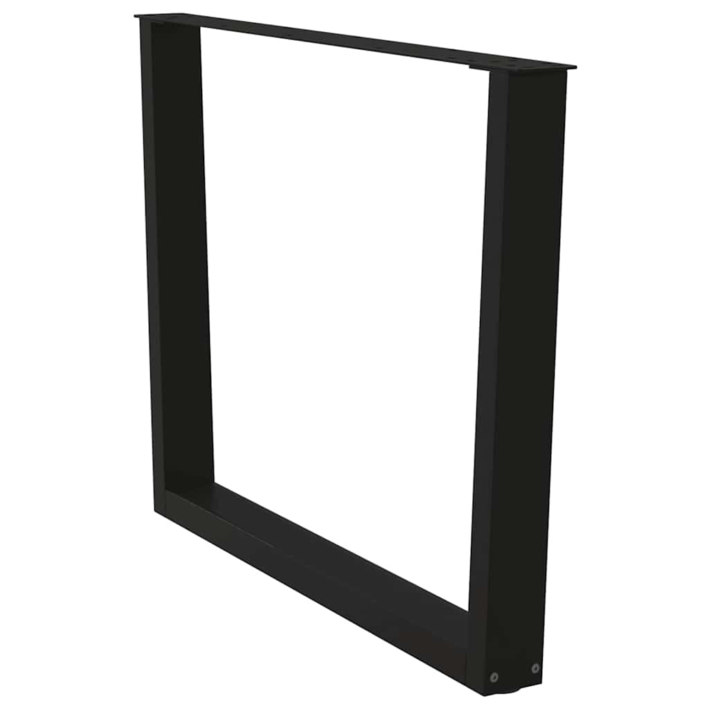 Couchtischbeine V-Form 2 Stück Schwarz 30x(30-31,3) cm Stahl