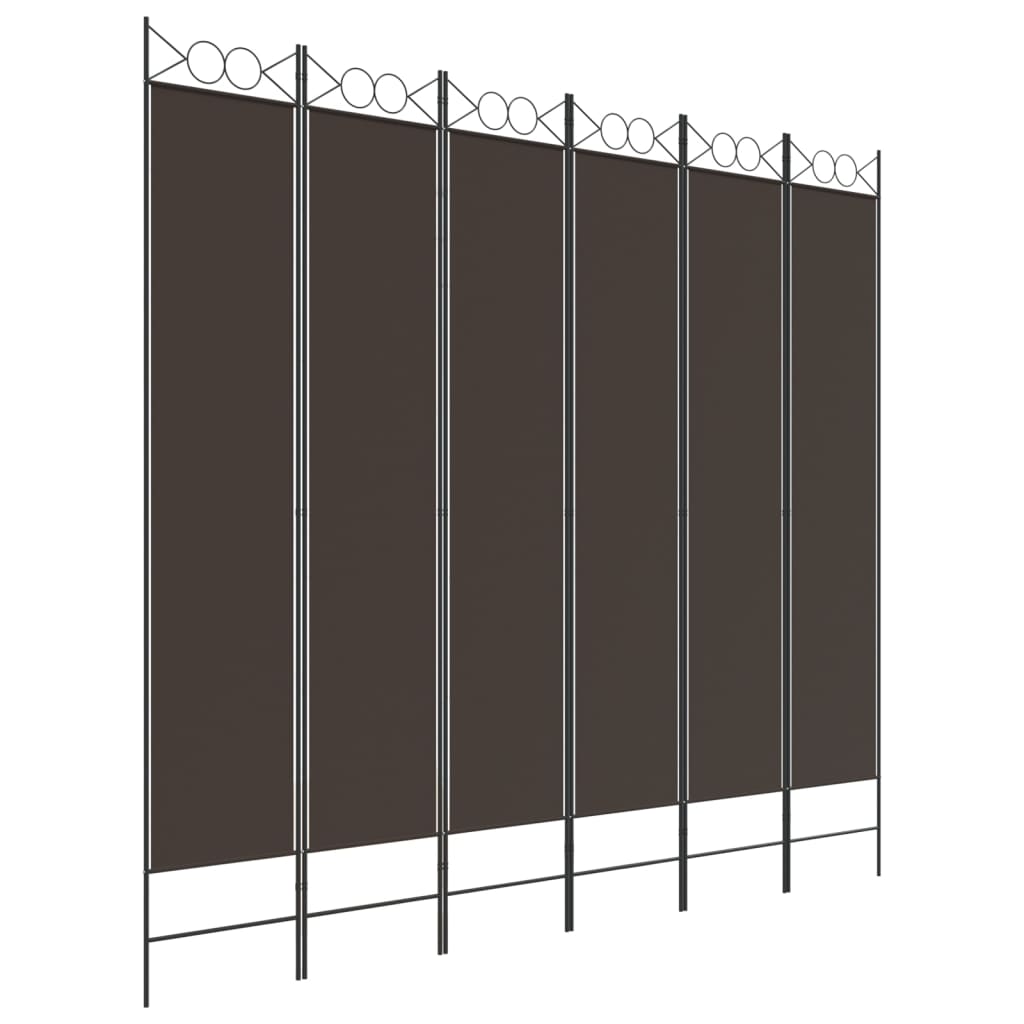 3-teiliger Raumteiler Beige 120 x 200 cm Stoff