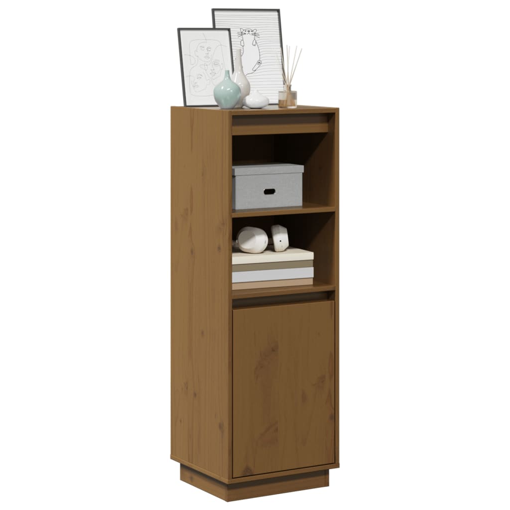 Highboard 37x34x110 cm Massivholz Kiefer