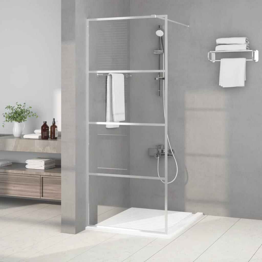 Duschwand für Begehbare Dusche mit Klarem ESG Glas 80x195 cm
