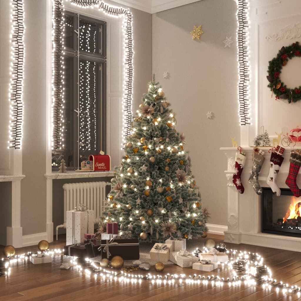 LED-Lichterkette mit 400 LEDs Warmweiß PVC