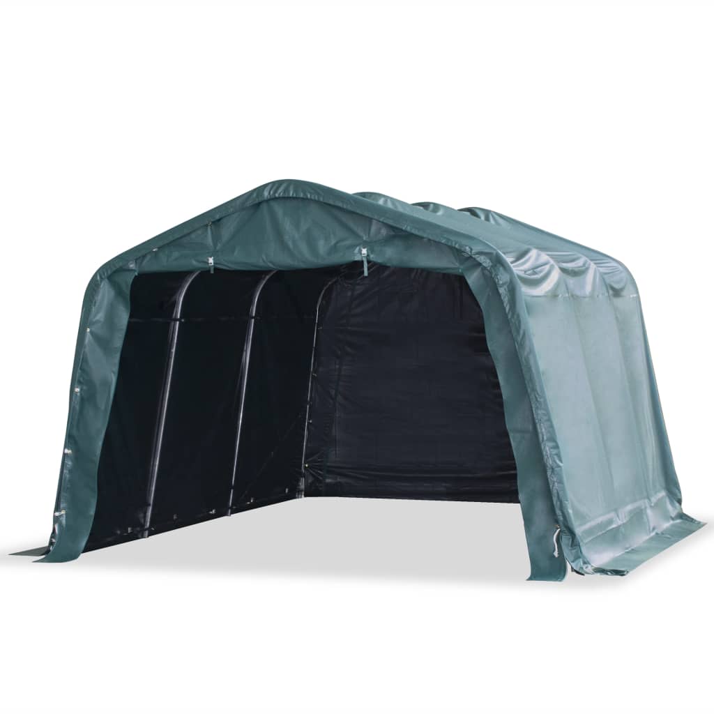 Weidezelt PVC 550 g/m² 3,3×3,2 m Dunkelgrün