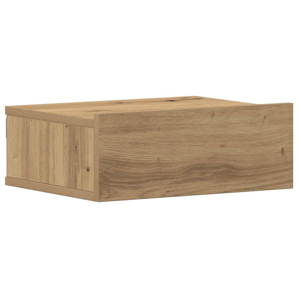 Hängender Nachttisch Weiß 40x30x15 cm Holzwerkstoff