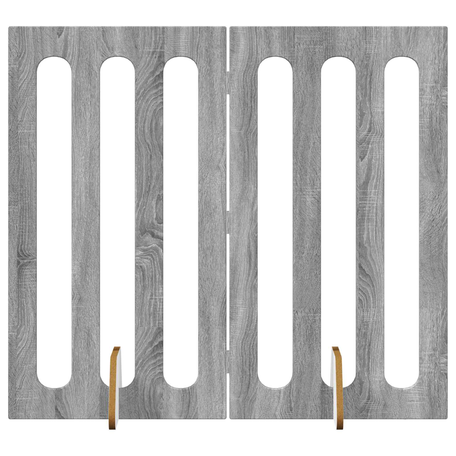 Faltbarer Haustierzaun 2 pcs Weiß 100,5 x 38 x 70 cm
