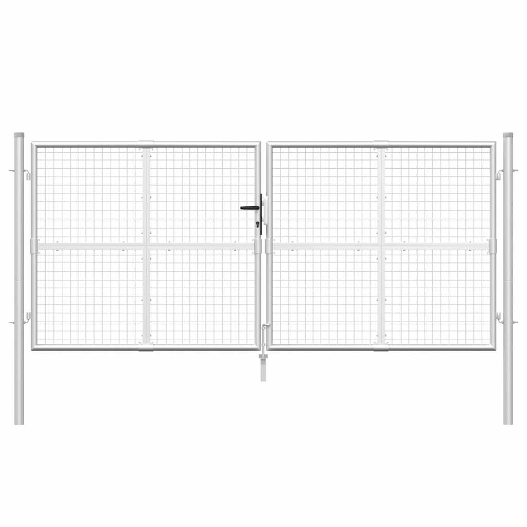 Maschen-Gartentor Anthrazit 300x125 cm Verzinkter Stahl