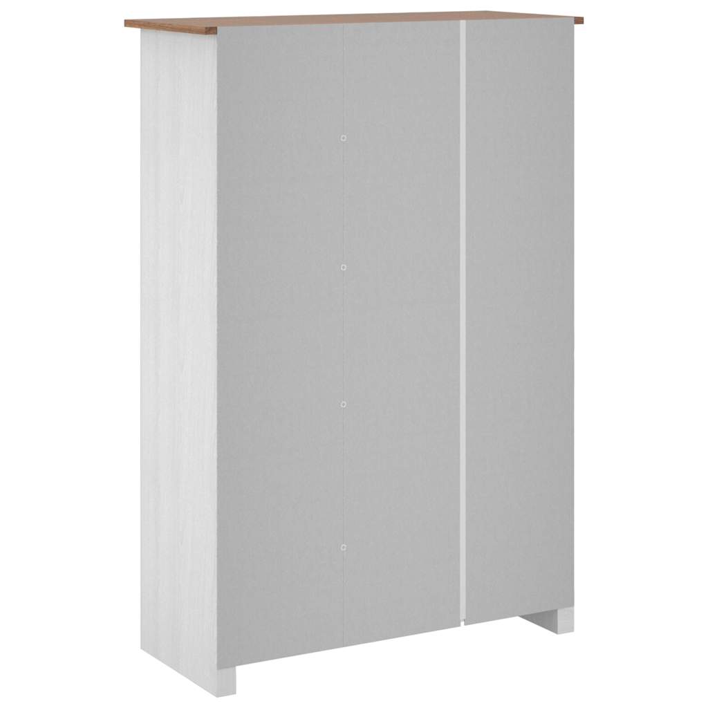 Kleiderschrank 3-Türig 118×50×171,5 cm Kiefer Panama Serie