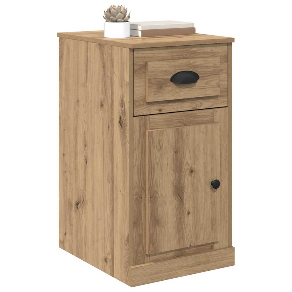 Beistellschrank mit Schublade Weiß 40x50x75 cm Holzwerkstoff