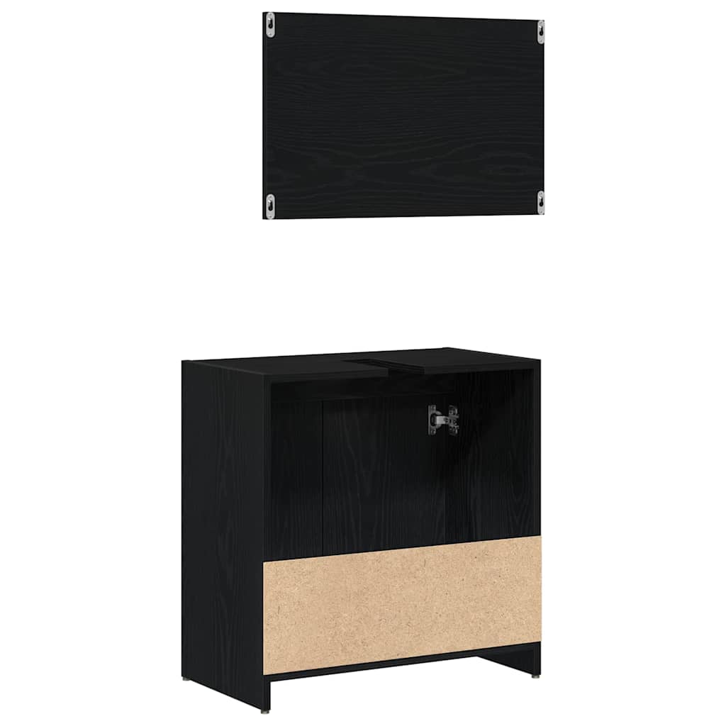 Badmöbel-Set Weiß Holzwerkstoff