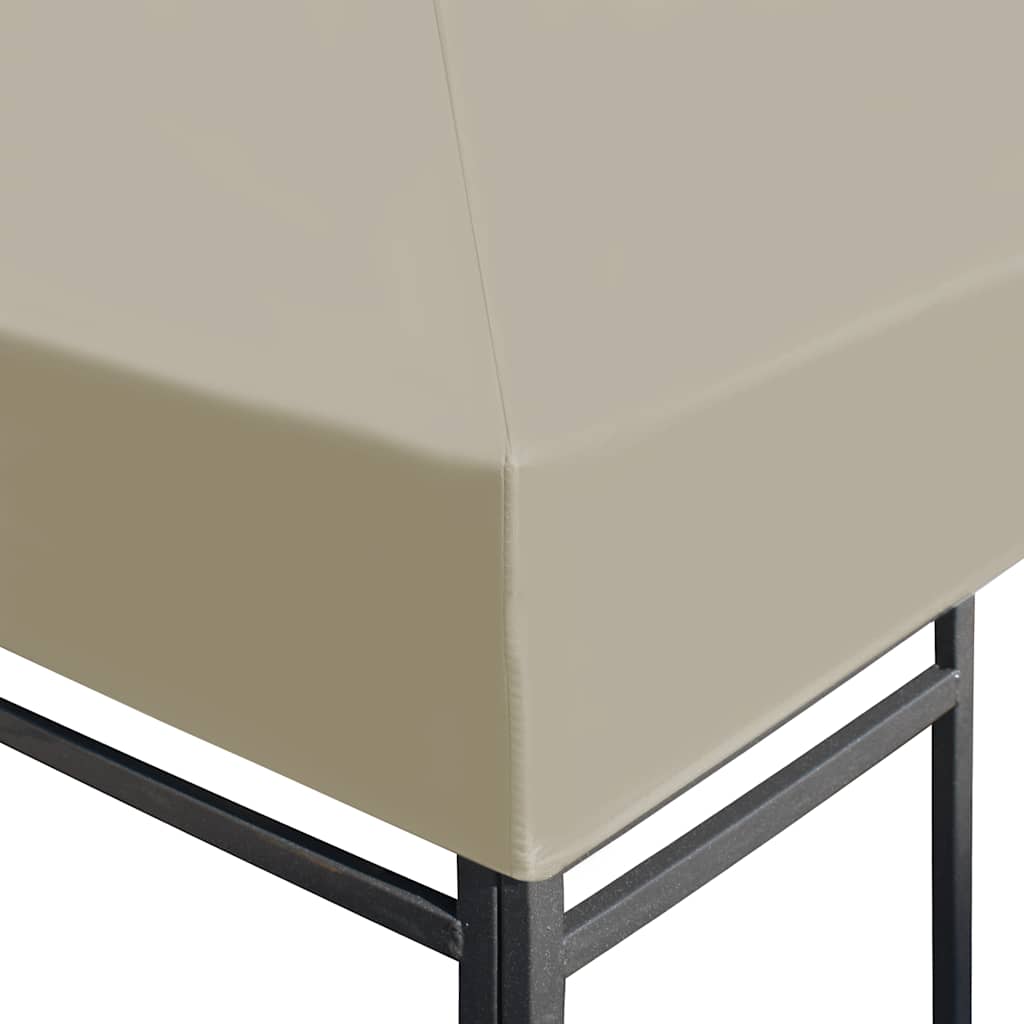 Pavillondach 310 g/m² 4x3 m Cremeweiß