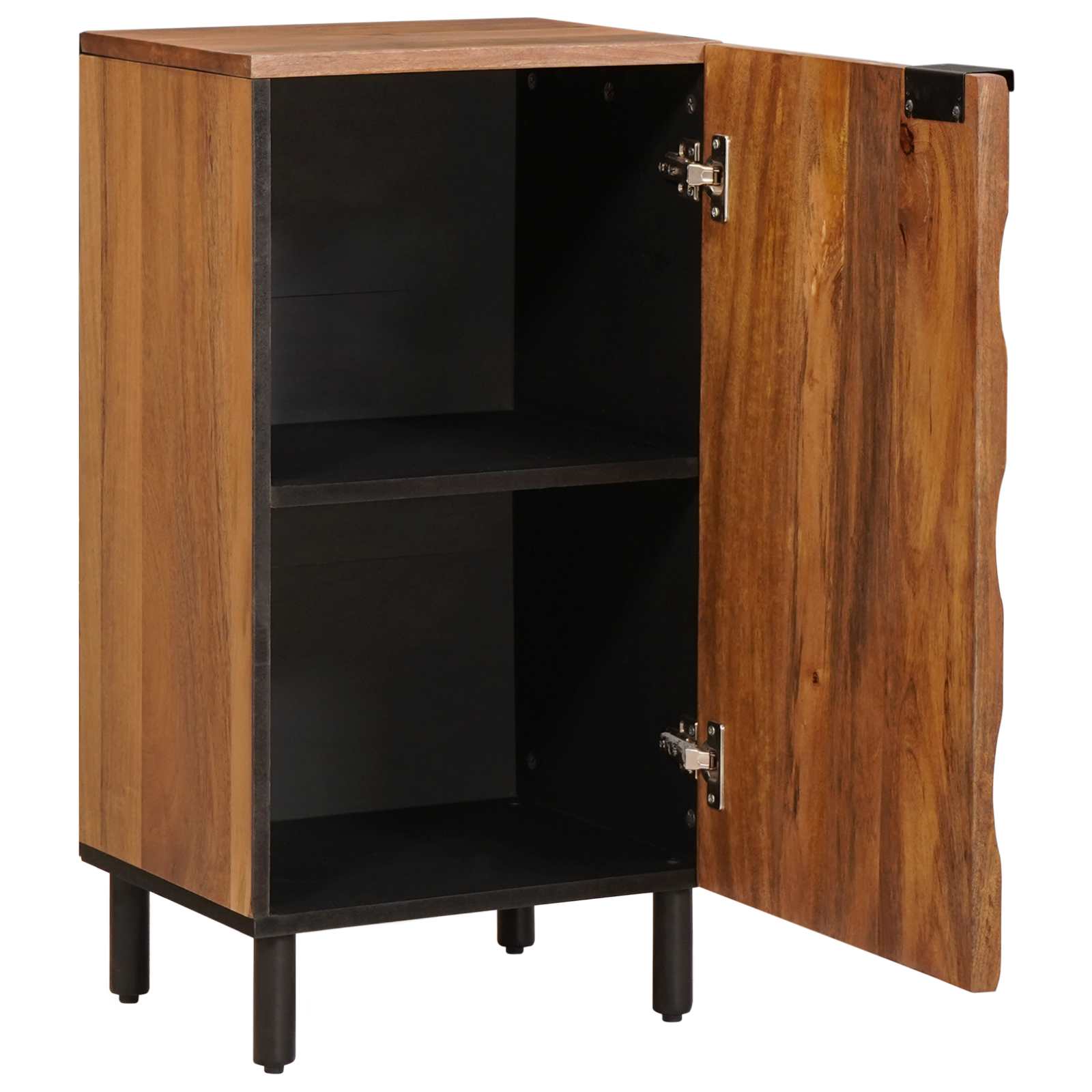 Sideboard mit Tür Weiße gewaschene Oberfläche 40 x 33 x 75 cm