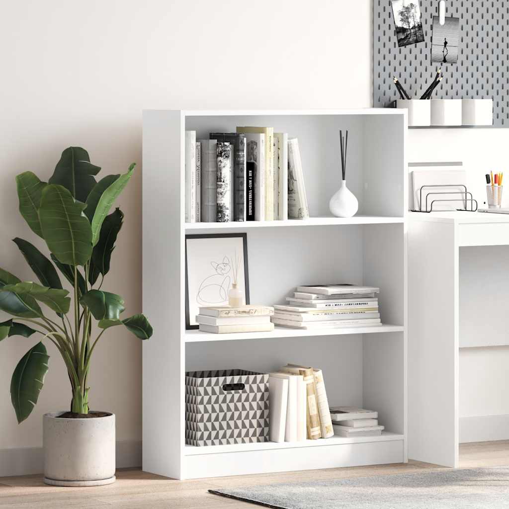 Bücherregal Weiß 40x24x75 cm Holzwerkstoff