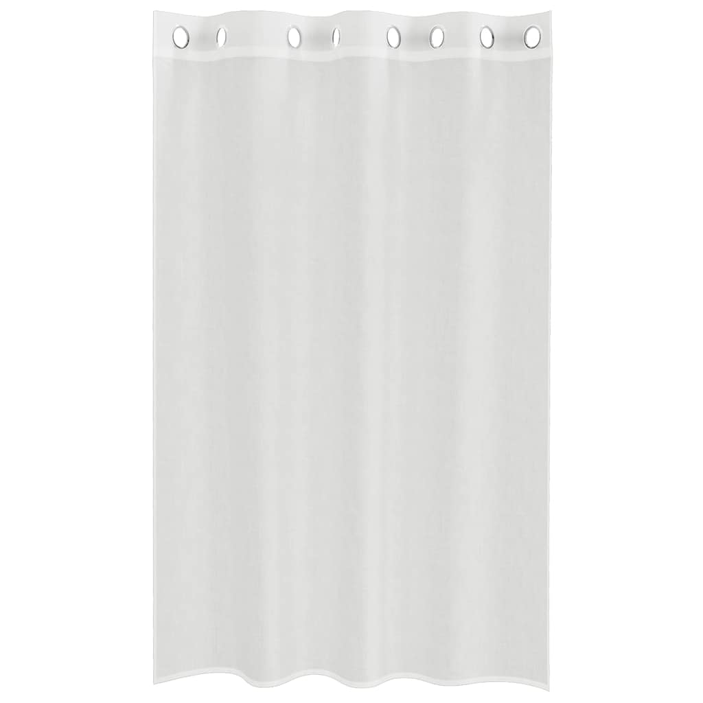 Voile Vorhänge mit Ösen 2 Stk. Apfelgrün 140x140 cm