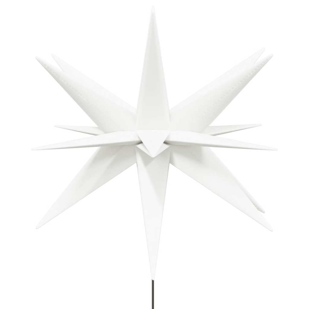 LED-Weihnachtssterne 3 Stk. mit Erdspießen Faltbar Gelb 57 cm