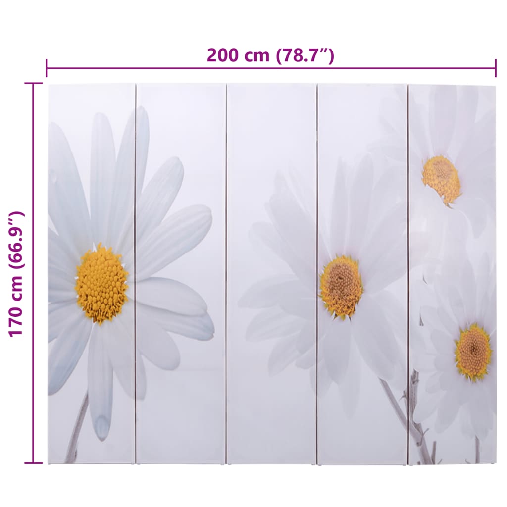 Raumteiler klappbar 120 x 170 cm Strand