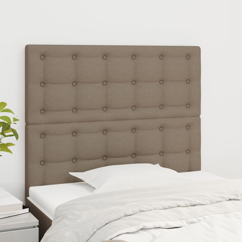 Kopfteil Hellgrau 80x5x118/128 cm Stoff