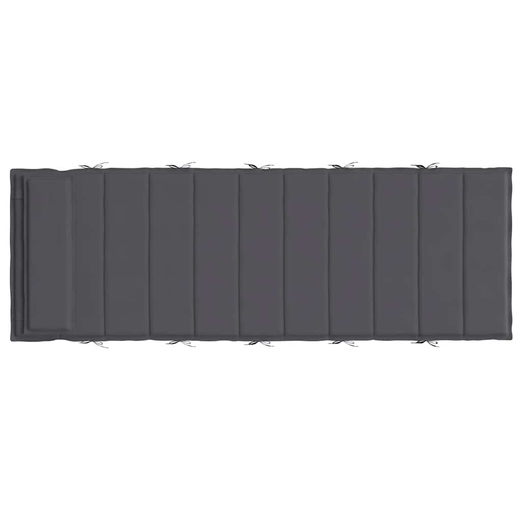 Sonnenliegen-Auflage Grau 180x60x4 cm Oxford-Gewebe