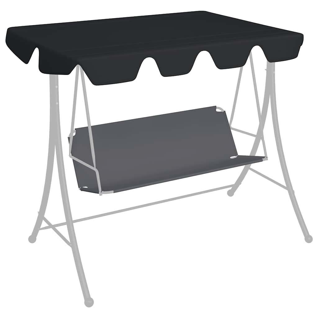 Ersatzdach für Hollywoodschaukel Beige 188/168x145/110 cm